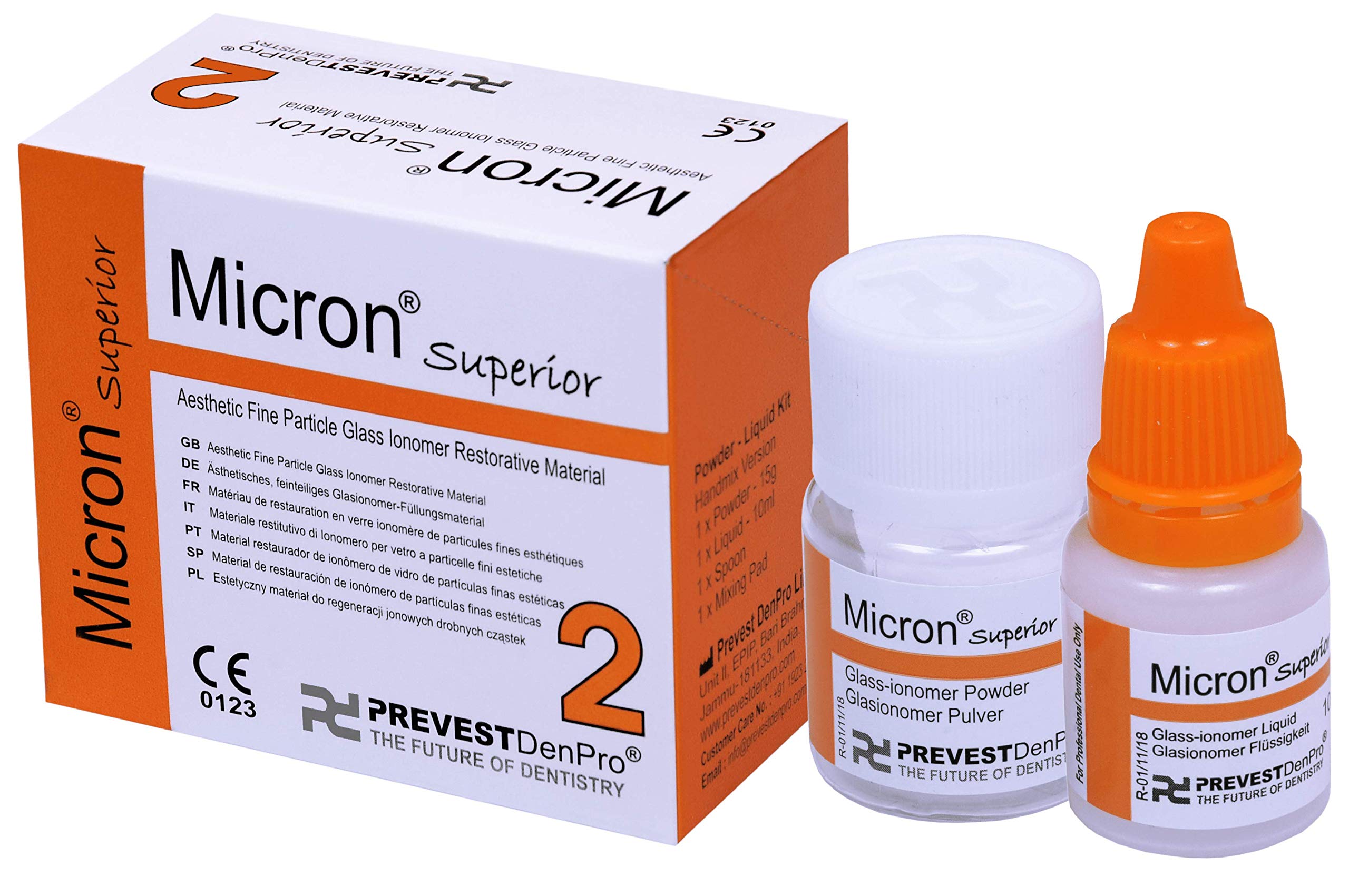 Micron Superior 2 Dental Restorative Material Permanent Repairs Filling